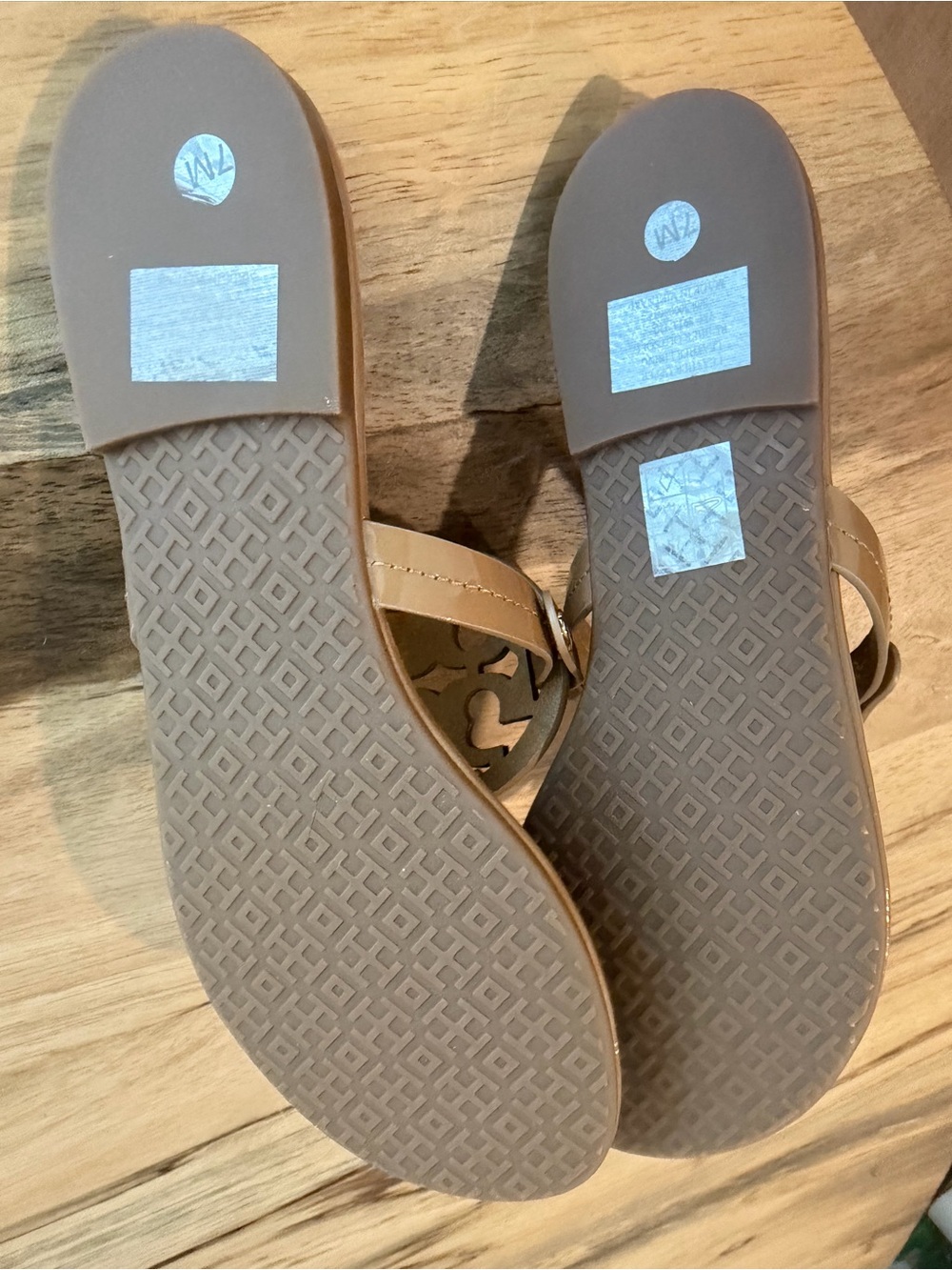 Tory Burch Sand Patent Miller Sandals - Picture 2 of 3